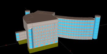 Cornell University - Rhodes Hall Elevation Energy Modeling for Sustainable Building Design