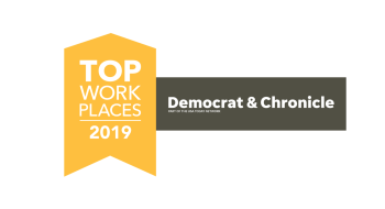 Top Workplace in Rochester, by the Democrat & Chronicle logo
