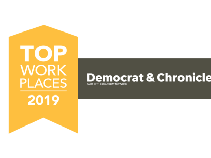 Top Workplace in Rochester, by the Democrat & Chronicle logo